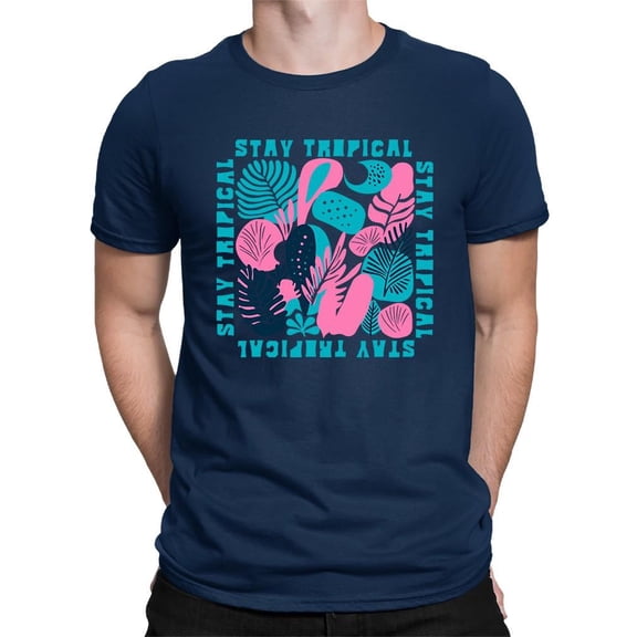 Stay Tropical Graphic Shirt T-shirt Color Men's