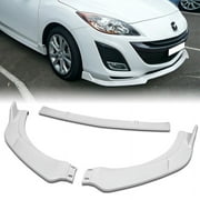 2010-2013 مازدا 3 MS-Style Painted White Front Bumper Body Kit Spoiler Lip