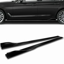 Stay Tuned Performance 86" x 4" Universal Painted Black Side Skirt Extension Rocker Splitters Lip 6PCS