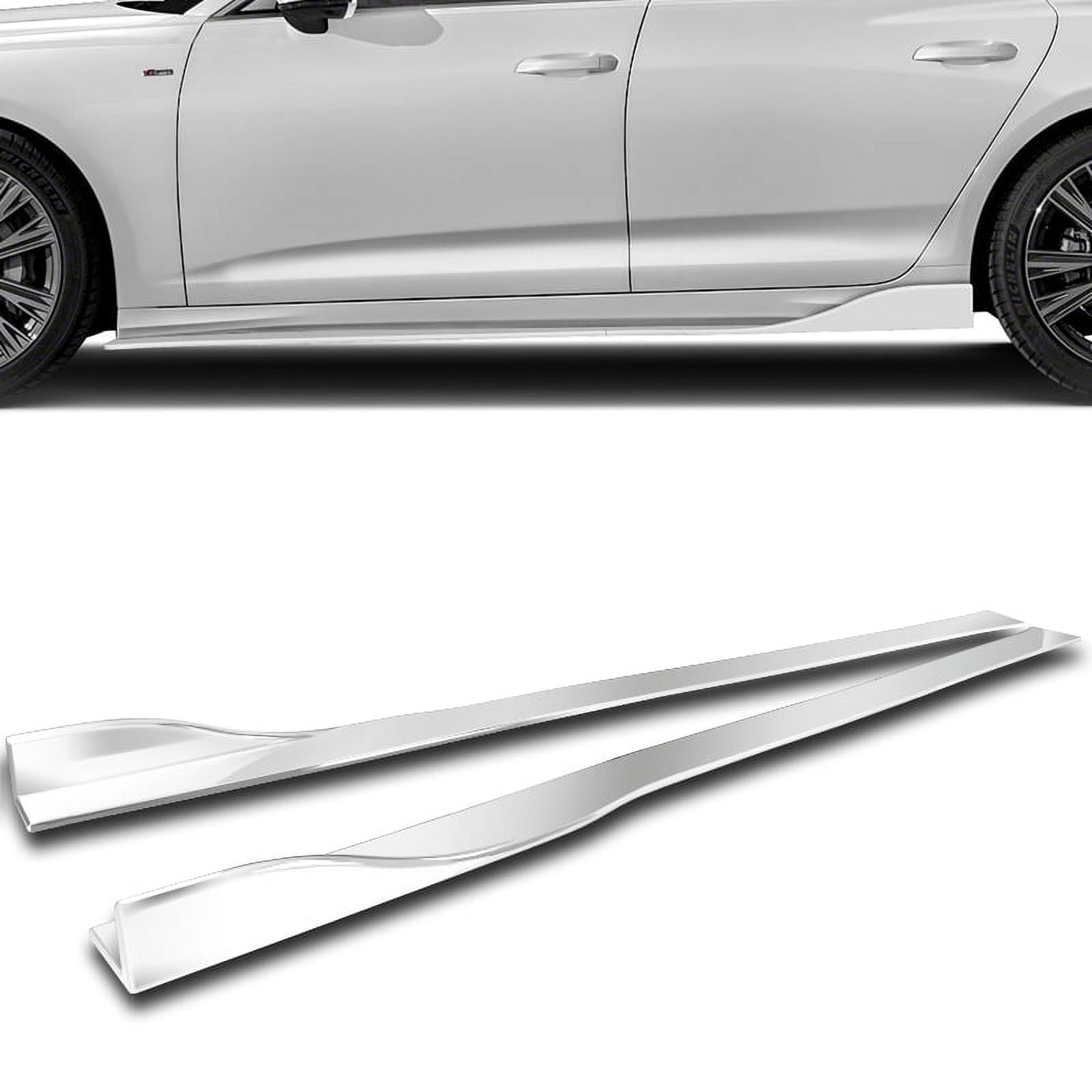 Stay Tuned Performance 86" x 4" Universal Painted White Side Skirt