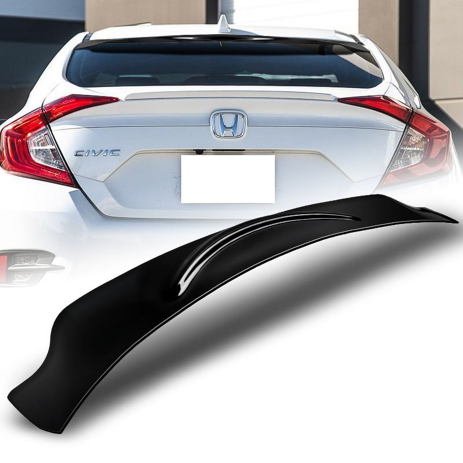 Stay Tuned Performance ABS Rear Window Roof Visor Spoiler Wing for 16