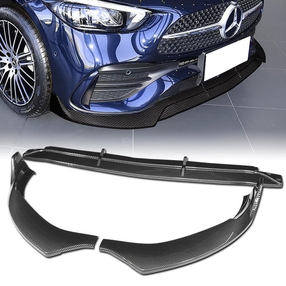 Stay Tuned Performance Carbon Look Front Bumper Lip  For 2022-2025 Mercedes-Benz C-Class W206 AMG Line