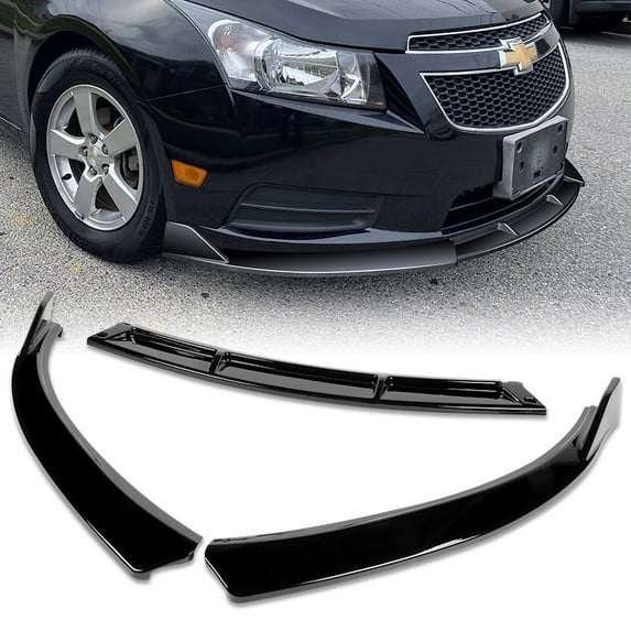Stay Tuned Performance Chevrolet Cruze Front Bumper Splitter Spoiler Lip, Black, 2011-2014