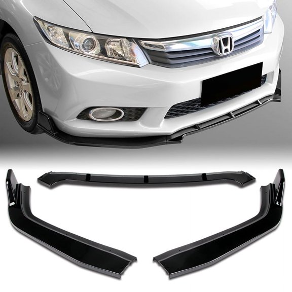 Stay Tuned Performance For 12 Honda Civic 4DR 9Th JDM CS-Style Painted Black Front Bumper Body Kit Lip