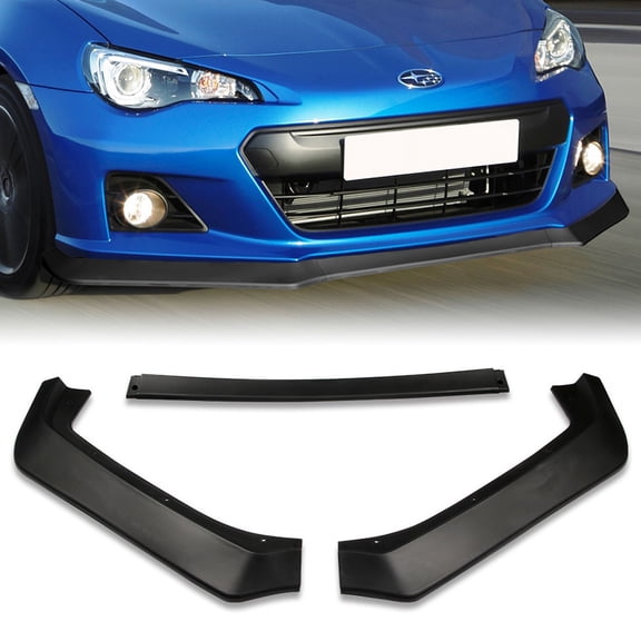 Stay Tuned Performance For 13-16 Subaru BRZ JDM CS-Style Black Front Bumper Body Kit Spoiler Lip 3PCS