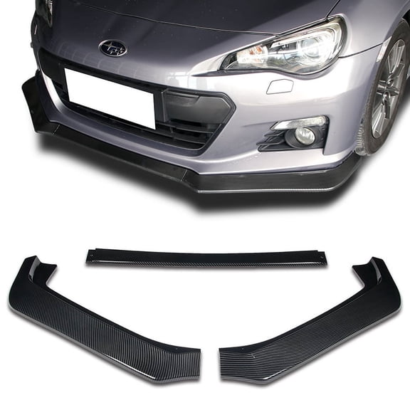 Stay Tuned Performance For 13-16 Subaru BRZ JDM CS-Style Carbon Look Front Bumper Body Kit Spoiler Lip