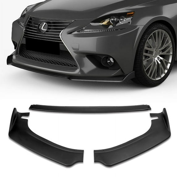 Stay Tuned Performance For 14-16 Lexus IS250 IS350 Base Matt Black Front Bumper Body Kit Spoiler Lip