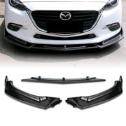 ترقبوا الأداء لـ 14-18 Mazda 3 Axela Carbon Look Front Bumper Body Kit Splitter Spoiler Lip