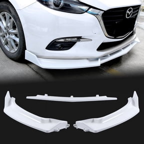Stay Tuned Performance For 14-18 Mazda 3 Axela Painted White Front Bumper Body Kit Splitter Spoiler Lip