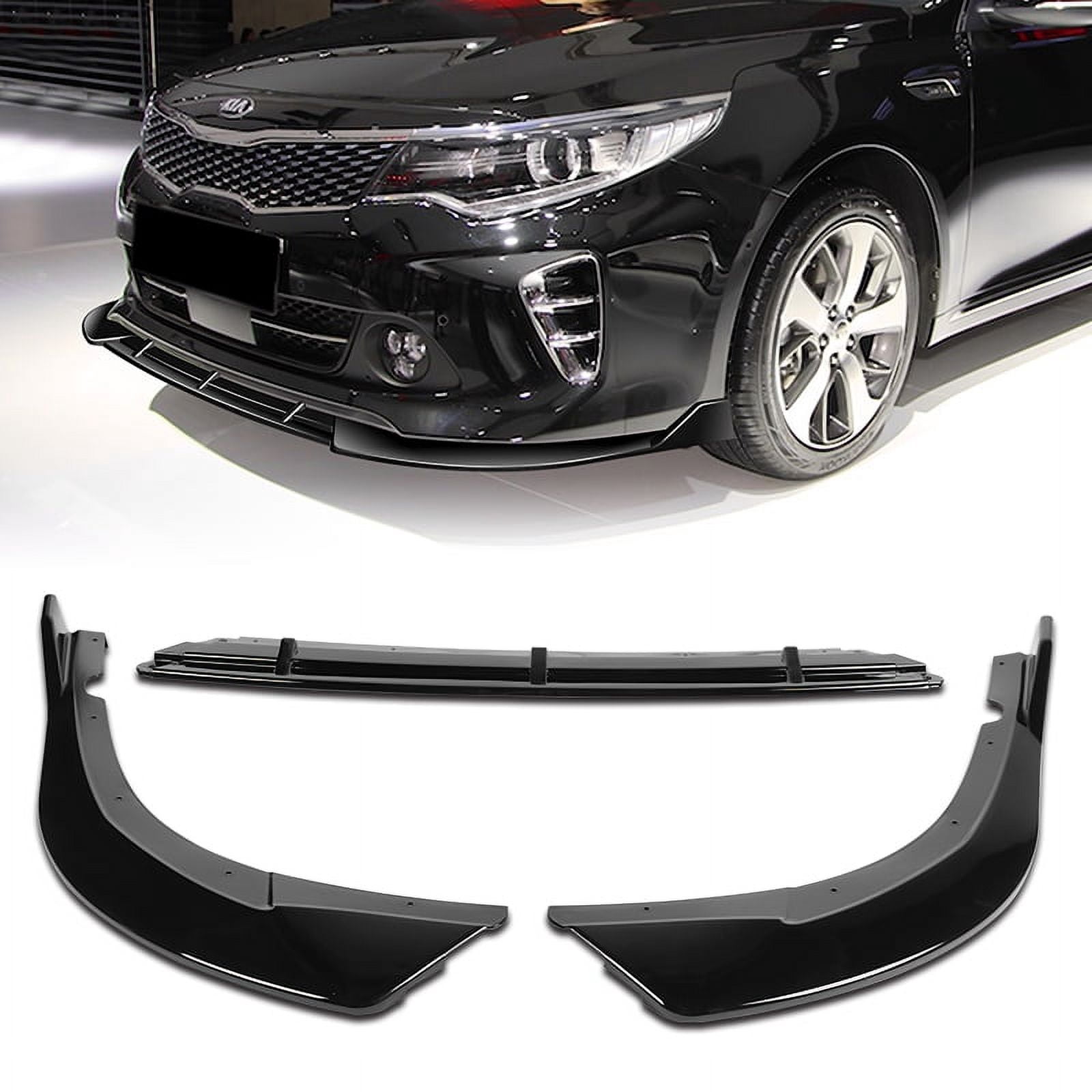 Splitter Stay Stay Tuned Performance For 16-18 Kia Optima SX SXL Painted Black Front ...