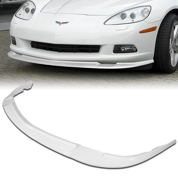 Stay Tuned Performance For 2005-2013 Corvette C6 Base Painted White Front Bumper Spoiler Lip ZR1-Style