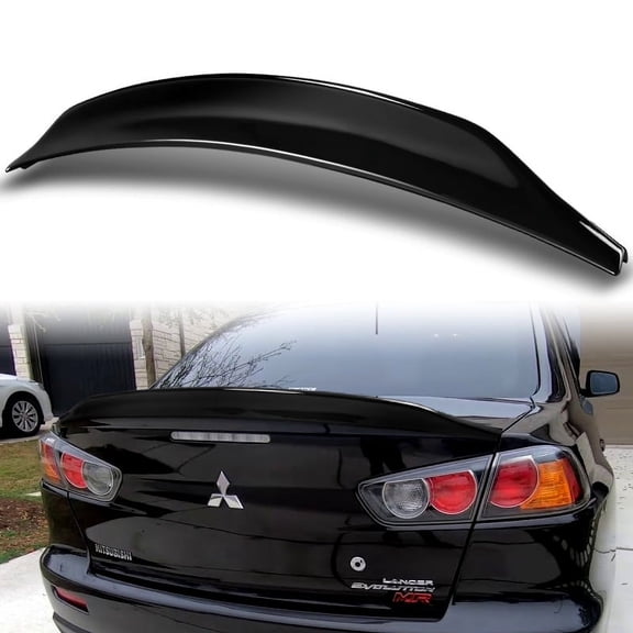 Stay Tuned Performance For 2008-2017 Mitsubishi Lancer EVO 10 Painted Black Rear Trunk Duck Lid Spoiler