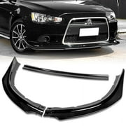 ابق على اطلاع دائم بالأداء لسيارة Lancer GT GTS RA-Style 2009-2015 المطلية باللون الأسود والمصد الأمامي والشفة المفسدة للجسم