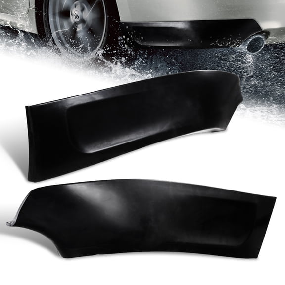 Stay Tuned Performance For 2009-2015 Nissan Maxima Black Rear Bumper Lip Aprons ST-Style