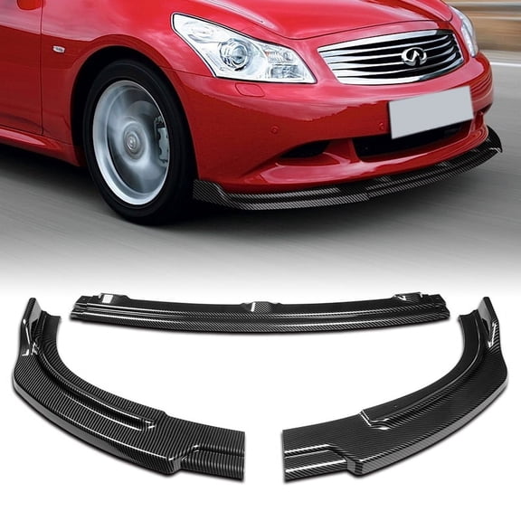 Stay Tuned Performance For 2010-2013 Infiniti G37 Sedan 4DR Carbon Look JDM Front Bumper Body Kit Lip