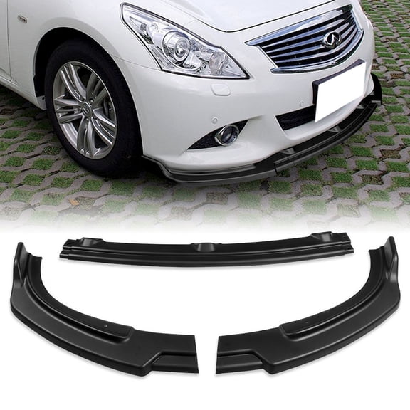 Stay Tuned Performance For 2010-2013 Infiniti G37 Sedan 4DR Matt Black JDM Front Bumper Body Kit Lip