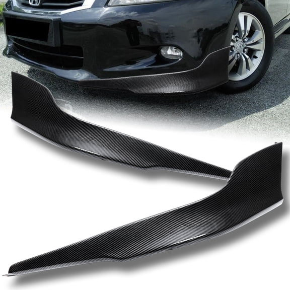 Stay Tuned Performance For 2011-2012 Honda Accord 4-DR Carbon Look Front Bumper Spoiler Lip OE-Style