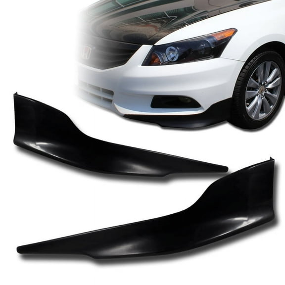 Stay Tuned Performance For 2011-2012 Honda Accord Sedan Black Front Bumper Spoiler Apron Lip OE-Style