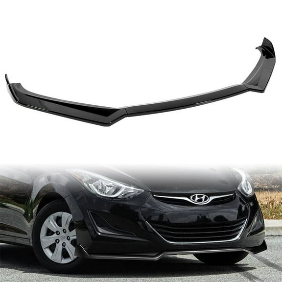 Stay Tuned Performance For 2011-2013 Hyundai Elantra Sedan Painted Black Front Bumper Body Spoiler Lip
