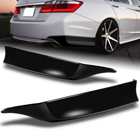 Stay Tuned Performance For 2013-2015 Honda Accord 4-DR Black Rear Bumper Spoiler Lip HFP-Style