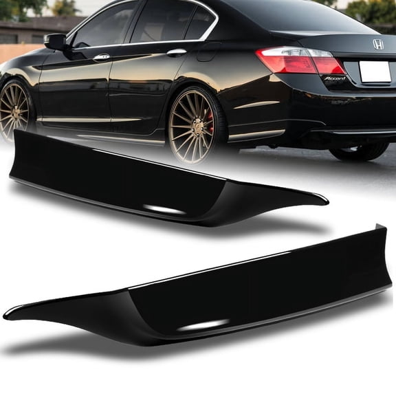 Stay Tuned Performance For 2013-2015 Honda Accord 4-DR Painted Black Rear Bumper Spoiler Lip HFP-Style