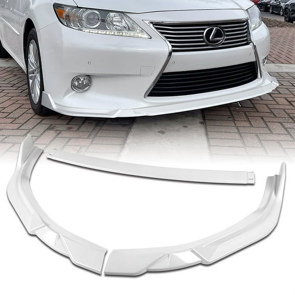 Stay Tuned Performance For 2013-2015 Lexus ES350 ES300h Painted White Front Bumper Splitter Spoiler Lip