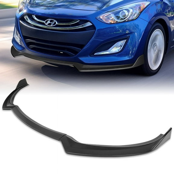 Stay Tuned Performance For 2013-2017 Hyundai Elantra GT Hatchback Matt Black Front Bumper Spoiler Lip