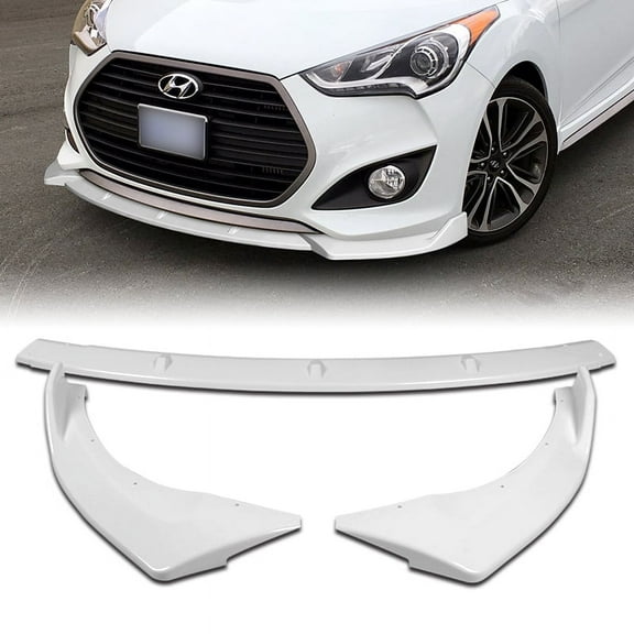 Stay Tuned Performance For 2013-2017 Hyundai Veloster Turbo Painted White Front Bumper Body Spoiler Lip