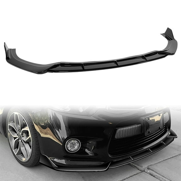 Stay Tuned Performance For 2014-2016 Kia Forte Koup Coupe Painted Black Front Bumper Lip STP-Style 3PCS