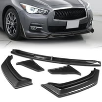 Stay Tuned Performance For 2014-2017 Infiniti Q50 Luxe Base Carbon Painted Front Bumper Lip Splitter STP-Style