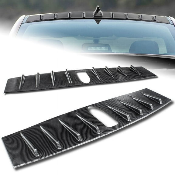 Stay Tuned Performance For 2015-2018 Subaru WRX Carbon Style Shark Fin Rear Roof Vortex Spoiler Wing