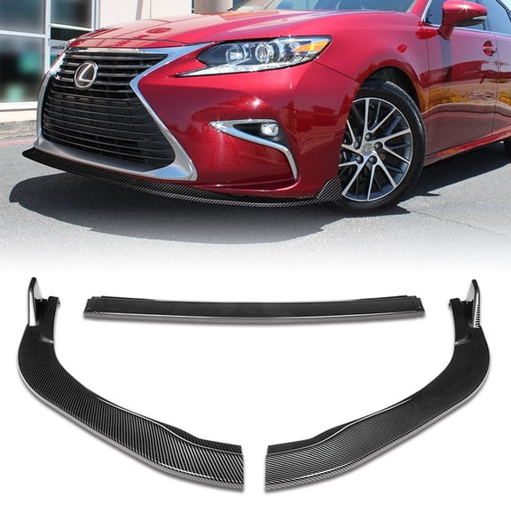 Stay Tuned Performance For 2016-2018 Lexus ES300H ES350 Carbon Look Front Bumper Body Kit Spoiler Lip