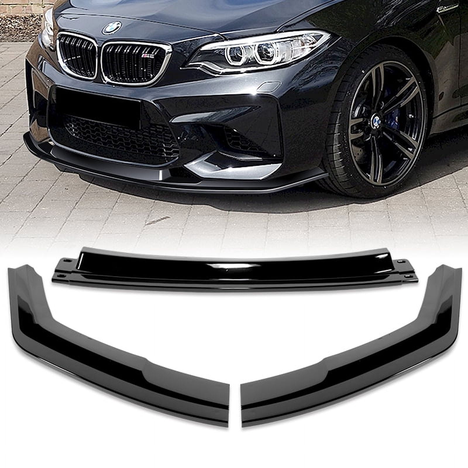Splitter Stay Stay Tuned Performance For 2016-2020 BMW M2 F87 RA-Style Painted BLK ...