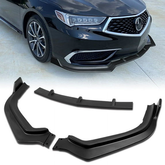 Stay Tuned Performance For 2018-2020 Acura TLX Matt Black Front Bumper Splitter Spoiler Lip STP-Style