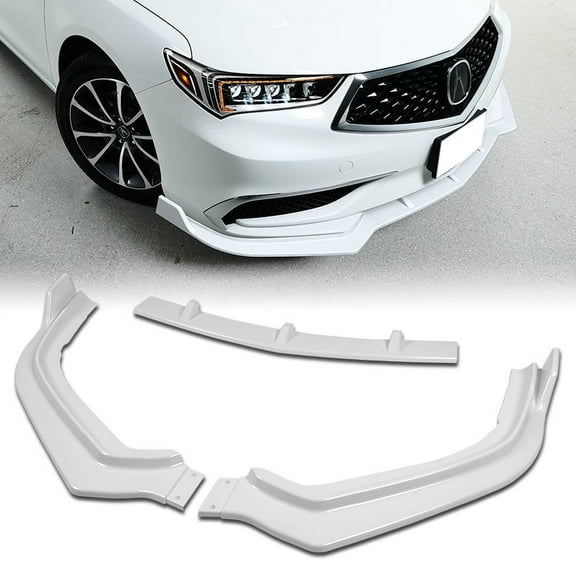 Stay Tuned Performance For 2018-2020 Acura TLX Painted White Front Bumper Body Kit Splitter Spoiler Lip