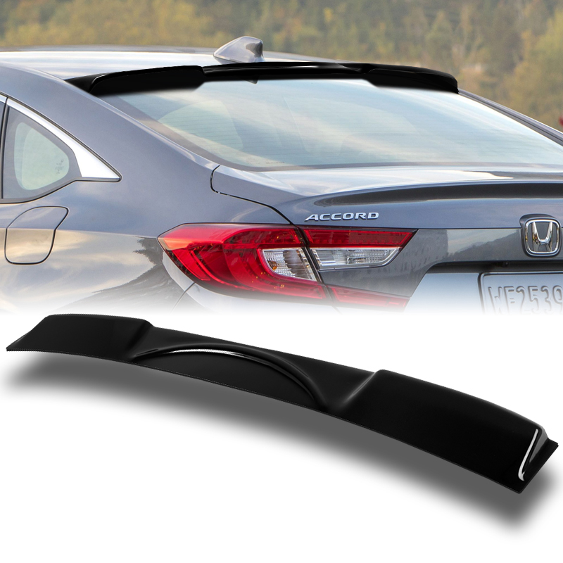 HDC Autosports Smoke Acrylic Rear Window Roof Visor Spoiler – For 2013-2017 Honda Accord Sedan