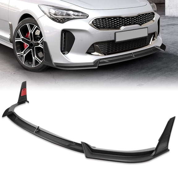 Stay Tuned Performance For 2018-2023 Kia Stinger Matt Black Front Bumper Lip Spoiler Splitter STP-Style