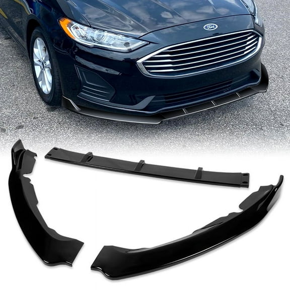 Stay Tuned Performance For 2019-2021 Ford Fusion Painted Black Front Bumper Body Splitter Spoiler Lip