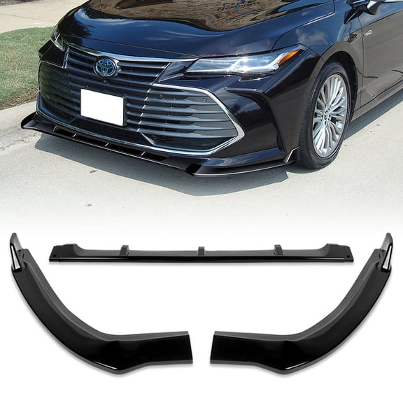 Stay Tuned Performance For 2019-2021 Toyota Avalon STP-Style Painted Black Front Bumper Spoiler Lip 3pc