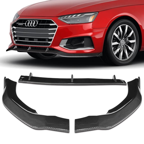 Stay Tuned Performance For 2020-2024 Audi A4 Quattro Carbon Painted Front Bumper Splitter Spoiler Lip