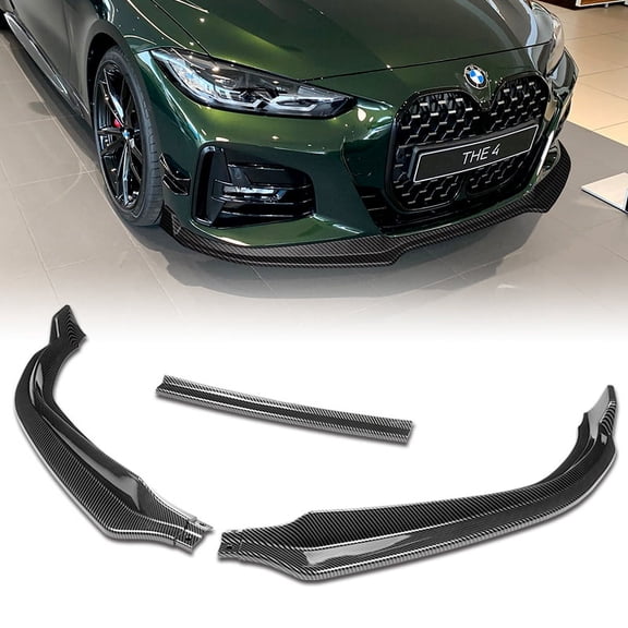 Stay Tuned Performance For 2020-2025 BMW 4-Series G22 G23 Carbon Look Front Bumper Body Kit Spoiler Lip