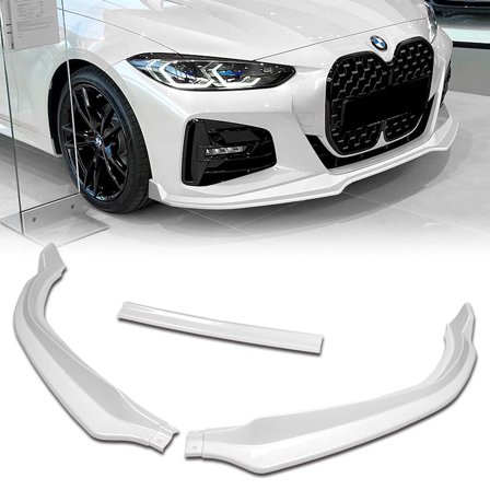 Stay Tuned Performance For 2020-2025 BMW 4-Series G22 G23 Painted White Front Bumper Body Spoiler Lip