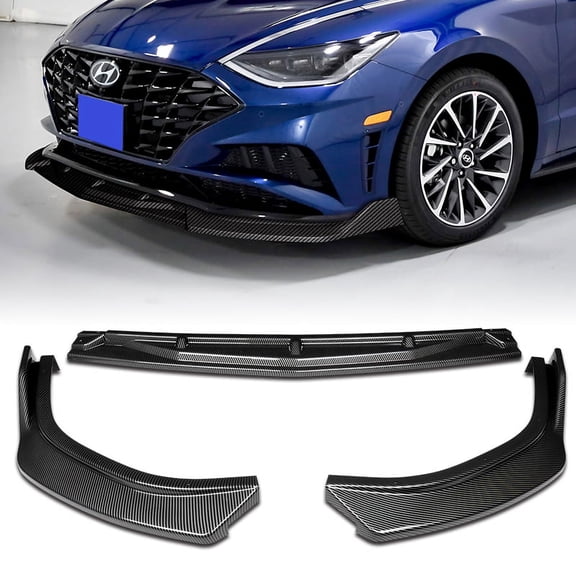 Stay Tuned Performance For 2020-2023 Hyundai Sonata CK-Style JDM Carbon Look Front Bumper Body Kit Lip