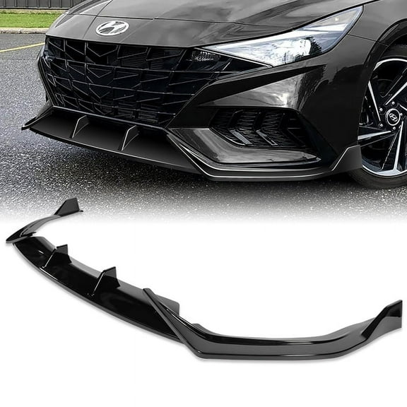 Stay Tuned Performance For 2021-2023 Hyundai Elantra N-Line Painted Black Front Bumper Lip Spoiler 3pcs