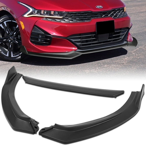 Stay Tuned Performance For 2021-2024 Kia K5 GT-Line Matt Black Front Bumper Body Spoiler Lip STP-Style