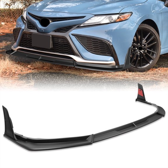 Stay Tuned Performance For 2021-2024 Toyota Camry SE XSE Matt Black Front Bumper Lip Spoiler Splitter STP-Style 5PCS