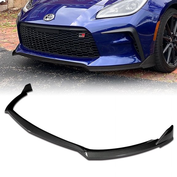 Stay Tuned Performance For 2022-2024 Toyota GR86 Carbon Look Front Bumper Spoiler Splitter Lip ST-Style