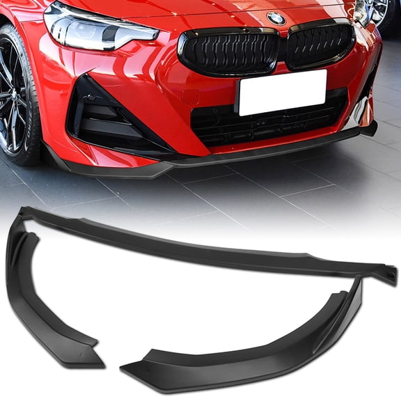 Stay Tuned Performance For 2022-2025 BMW 2-Series Coupe G42 M-Sport Matt Black Front Bumper Spoiler Lip