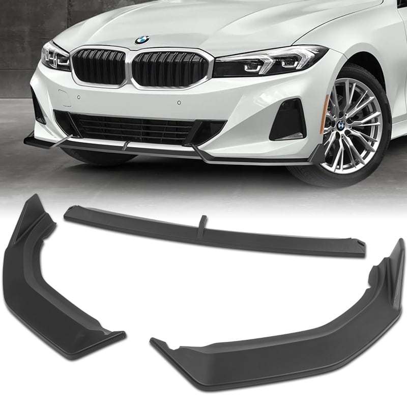 Stay Tuned Performance For 2023-2026 BMW 3-Series G20 Base Matt Black Front Bumper Lip Spoiler GT-Style