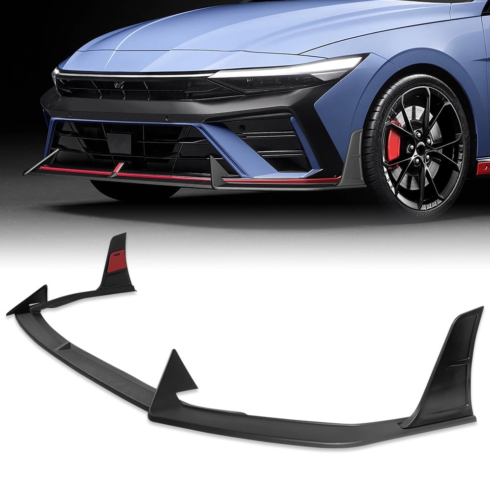 Splitter Stay Stay Tuned Performance For 2024-2025 Hyundai Elantra N-Line Matt Black ...